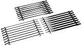 Music City Metals 51343 Stamped Porcelain Steel Cooking Grid Replacement For Select Uniflame Gas Grill Models, Set Of 3