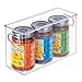 mDesign Refrigerator, Freezer, Pantry Cabinet Organizer Bins for Kitchen - Pack of 4, 10