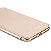 iPhone 8 Plus Case,iPhone 7 Plus Case, LONTECT Slim PU Leather Folio Flip Case with Card Slot & Clear Soft TPU Back Cover for Apple iPhone 8 Plus/iPhone 7 Plus - Gold