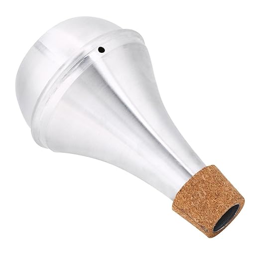 Trumpet Mute, Aluminum Alloy Cork Trumpet Mute Practice Silencer Brass