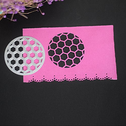 Gilroy Honeycomb Shape DIY Metal Cutting Dies Embossing Stencil for Scrapbooking Paper Card Album Art Craft Gift Decor - Thumbnail 3
