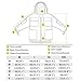 Holulo Beekeeping Jacket with Round Veil,Extra Ventilated Smock for Professionals Beekeeper,Three-Layer Network,White (XXL)