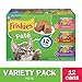 Purina Friskies Pate Wet Cat Food Variety Pack, Salmon, Turkey & Grilled - (2 Packs of 12) 5.5 oz. Cans primary