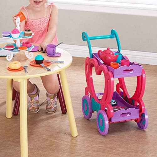 child size tea cart with wheels