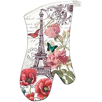 Michel Design Works Padded Cotton Oven Mitt, Toujours Paris