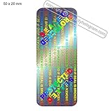 60 Voidable ™ 3D Stickers, Protective Security Holograms 