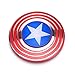 Captain America Shield Fidget Spinner, Cubur Metal 2 Sided Super Hero Metal Fidget Toy for Adults and Kids