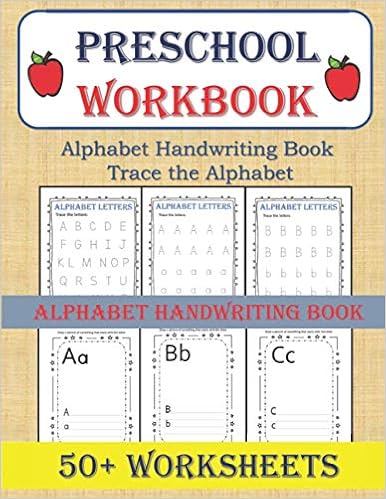 preschool workbook alphabet handwriting book trace the alphabet handwriting practice tracing worksheets homeschooling kidsmathzone 9798689988078 amazon com books