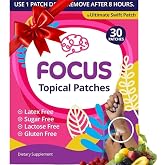 Swift Patch Focus Patch for Adults (30 Day Supply) + Proprietary Blend (Men and Women) - Help Kids and Adults Focus with Patches 22 Ingredients with Proprietary Formula