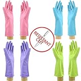 Star Cut Resistant Latex Glove Set, 2 Pairs Medium and 2 Pairs Large