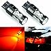 JDM ASTAR Extremely Bright Max 50W High Power 7440 7441 7443 7444 992 LED Bulbs,Brilliant Red (Only work for standard socket, not for ck socket)
