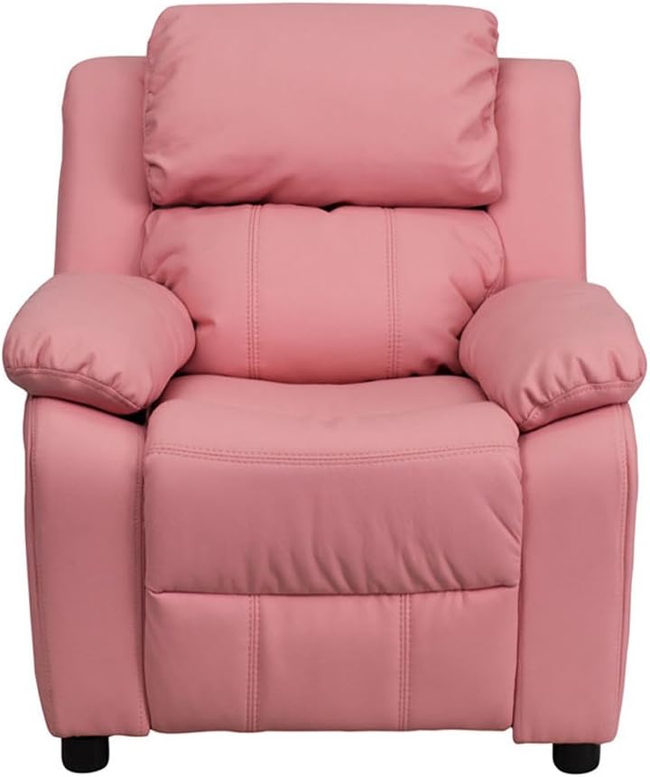 Flash Furniture Deluxe Heavily Padded Contemporary Pink