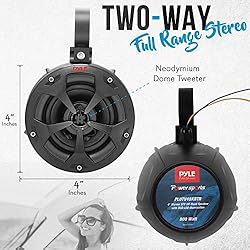 Pyle 2-Way Waterproof Off Road Speakers - 4" 800W