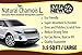 Natural Chamois L (3.5 sq ft.) Large Size by Ever New Automotive Premium New Zealand Sheepskin! for Auto, Boats, RV and Home! Amazing Renewable Resource!