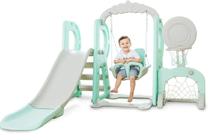 baby swing and slide set
