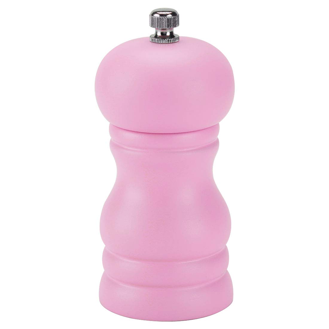 sourcing map Salt and Grinder 4.5 Inch Wooden Mills Shakers with Adjustable Coarseness for Seasoning Meal Prep Cooking Dining Pink