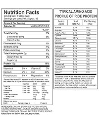 Growing Naturals Organic Premium Arroz Proteína en polvo, 1