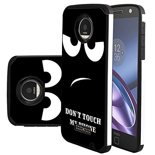 Moto z force case, harryshell(tm) shock absorption drop…