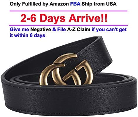 [TGVQUN] Luxury Designer GG Style Slim Thin Women Girl Fashion Belt [2.5CM Width]