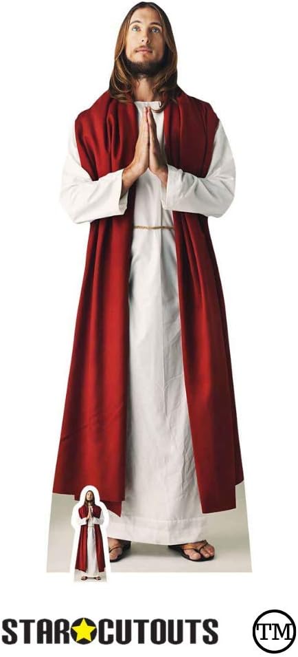 STAR CUTOUTS Sagoma Di Gesù Cristo A Grandezza Naturale - Ritaglio In Cartone 187x67 Cm Autoportante - Foto 8