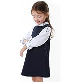 Ozkiz 'High School' Navy Cotton Casual Special Birthday Party Dress for Girls Toddler Dresses, US Size 3T~7Y