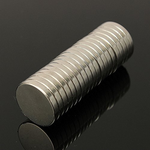 10 Universal Magnetic Sticker Holder Fastener Multi-Use Round Disc Magnets 3/4" - Thumbnail 2
