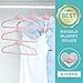 AINARE Velvet Hangers,Velvet Kid Hanger,Gold Velvet Hangers Kids,Hanger Kid Velvet,Cascading Velvet Hangers,Velvet Hangers Cascade,Plastic Hangers (Pink)