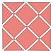 Sweet Jojo Designs Modern White and Coral Diamond Geometric Fabric Memory/Memo Photo Bulletin Board