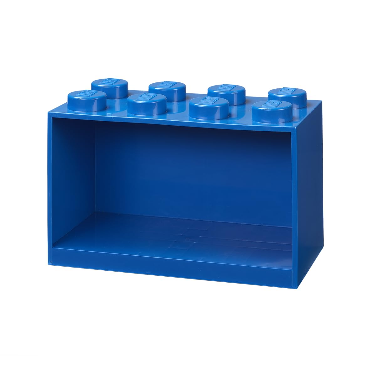 Room Copenhagen LEGO Brick Shelf 8 Knobs Blue, Stackable LEGO Storage Box, Desk Organiser, Storage Box for Toys, Books, and More, Home Decor, 318 x 213 x 160 mm