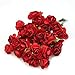 ReFaxi144 X Chic Mini Artificial Paper Rose Flower Wedding Card Decor Craft (Red)