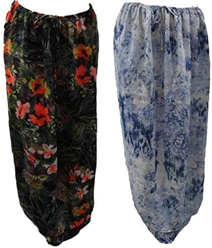 holidaysuitcase Plus Size Twin Pack Tropical Beach Cover ups