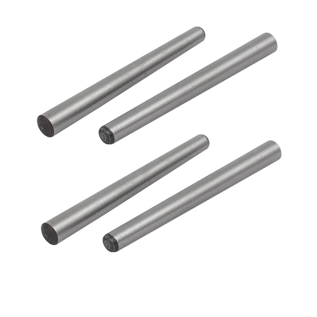 Sourcingmap Carbon Steel GB117 100mm Length 8mm Small End Diameter Taper Pin 4pcs