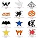 12 Packs Halloween Confetti Table Scatter Decoration Pumpkin Spiders Bats Witches Webs Cat Star Ghost Skull Halloween words Confetti 180g/6.3Oz for Halloween Birthday Party,Slime and DIY Craft,8000Pcs