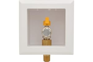 HYDRO MASTER Gas Outlet Box，1/2" NPT, Gas Supply Box，White (1/2-Inch)