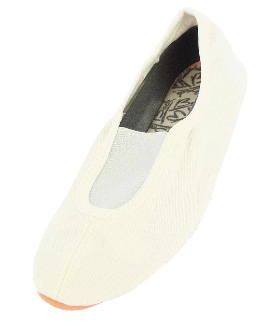 Beck Unisex Kids Basic 025 Gymnastics Shoes, White, 1 UK