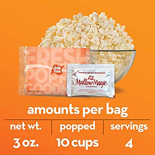 image for JOLLY TIME Mallow Magic | Sweet Marshmallow Microwave Popcorn with Can