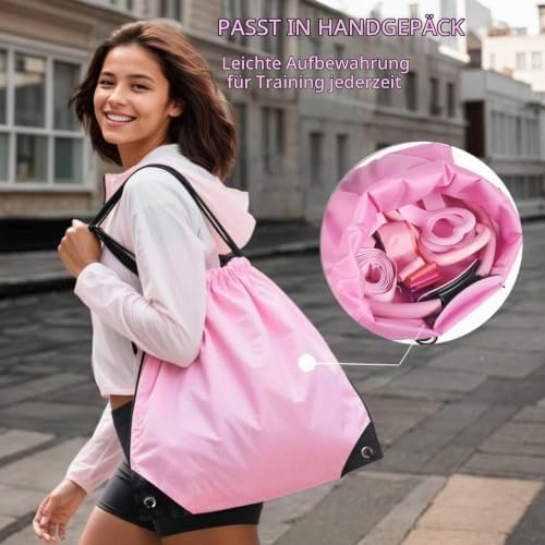 Pilates Set für Zuhause, Better Me Pilates Kit, Original Toning Pilates Ring, Pilates Ball und Bänder Set, Professional Pilates Zubehör für Anfänger & Profis, Home Pilates Equipment (13-Rosa)