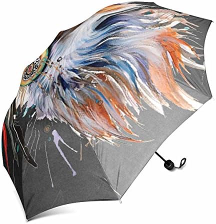 huaxingkeji Art Compact Travel Foldable Umbrella Windproof Protection Sun Rain Umbrella
