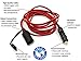 P.I. AUTO STORE Premium 12V 12' Extension Cable Cord Lead for Cigarette Lighter Plug. Accessory for Tire Inflator