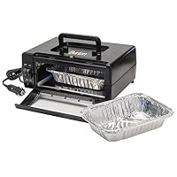 Max Burton 6910 Oven To Go Portable Cooking Appliance, Compact and Lightweight, Dual Heating Elements, Hi-lo Temperature Control, Collapsible Handle, 5-ft DC Power Cord, Uses Any Oven-safe Container