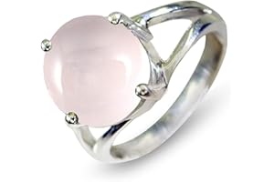 Caratyogi Choose Your Color Gemstone 925 Sterling Silver Promise Ring Chakra Healing Handmade Fashion Jewelry Beautiful Daily