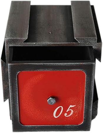 Yardwe Wooden Storage Cabinet Drawers Closet Chest Organizer Table Vintage Craft Storage Case Free Combination Red Amazon Co Uk Kitchen Home