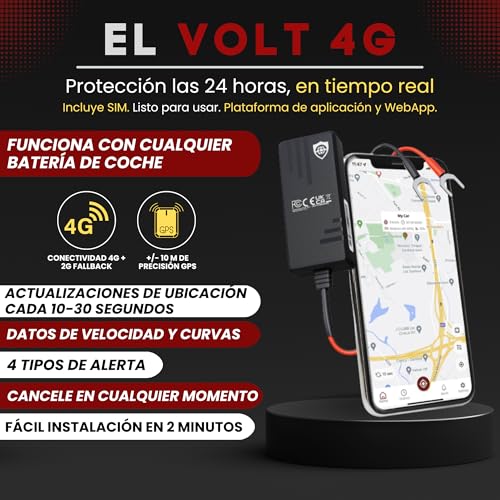 SafeTag Volt 4G LTE GPS Tracker Real Time Vehicle Tracking Device - Van, Motorcycle, Caravan, Motorhome, Tractor, Coach, Bike and Car Tracker - 12-24V