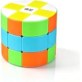 SUN-WAY 3x3 Barrel Cube Round Column 3x3x3 Speed Cube Cylinder 3x3 Magic Cube Brain Teasers Puzzle Cube Toys