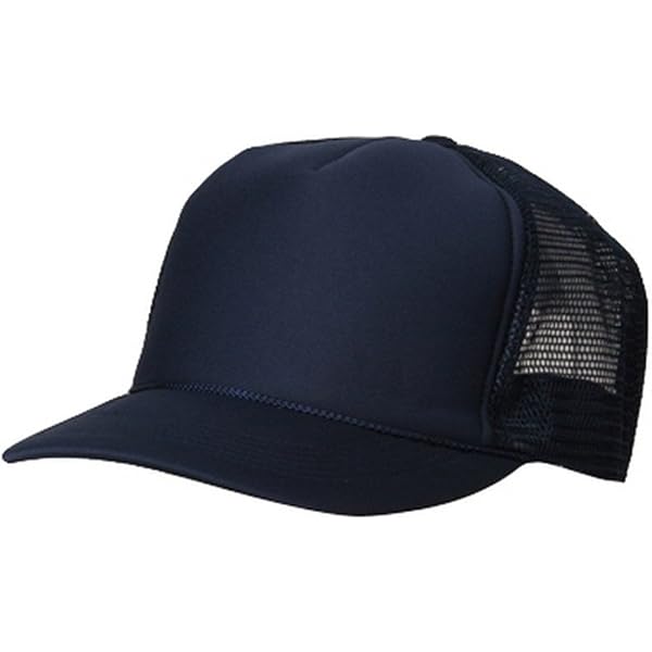 Summer Foam Mesh Trucker Hat – Navy Blue, One Size Fits Most | Adjustable Snapback, Lightweight & Breathable