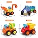 Kemuse Toddler Baby Toy Push And Go Friction Powered Car Toys Set for Children Boys Girls Kids Gift- Tractor, Bulldozer, Mixer Truck And Dumper（Set of 4）