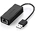Ugreen USB 2.0 to 10/100 Fast Ethernet Lan Wired Network Adapter for Macbook, Chromebook, Windows 10, 8.1 and Earlier, Mac OS X 10.11,Surface Pro, Wii, Wii U, Linux ASIX AX88772 Chipset Black