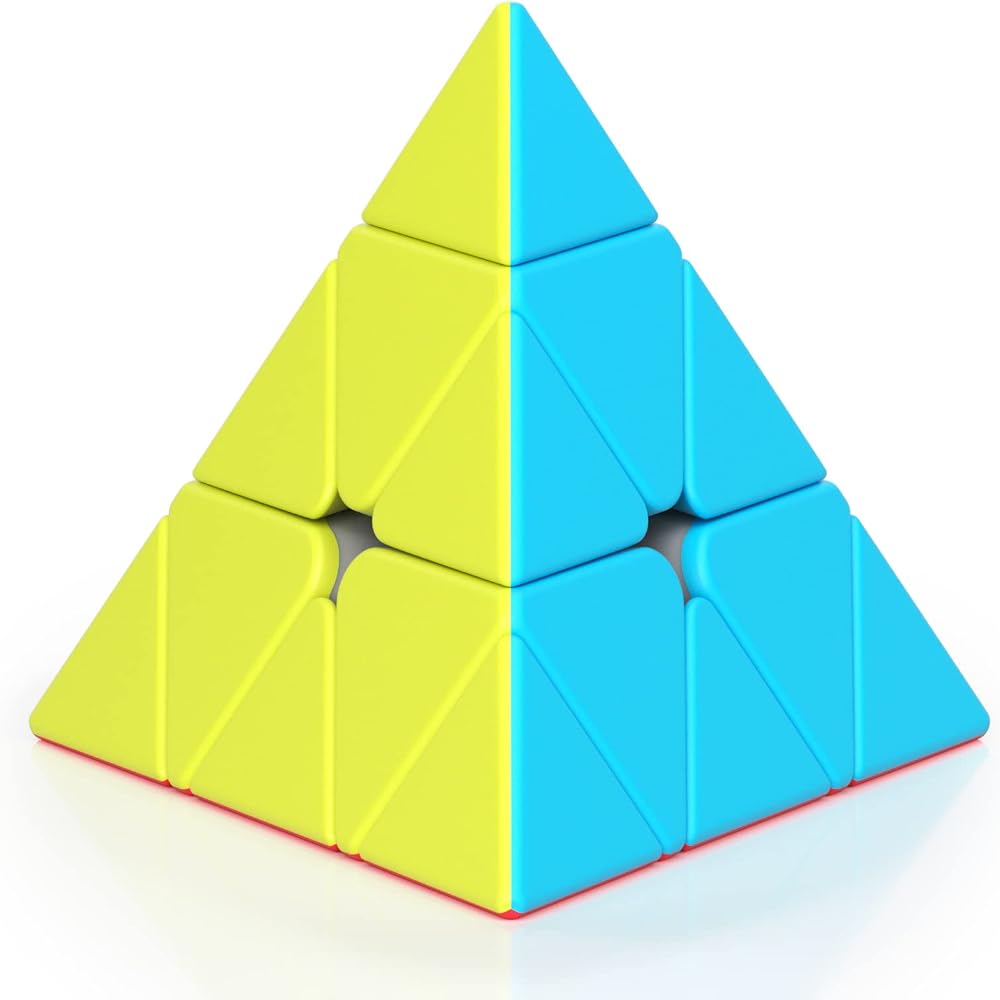 ROXENDA Pyramid Speed Cube Original Triangle Pyraminx Puzzle Stickerless
