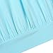 Yesfashion Women Pleated Tube Top Strapless Tunic Shirt Light Blue M