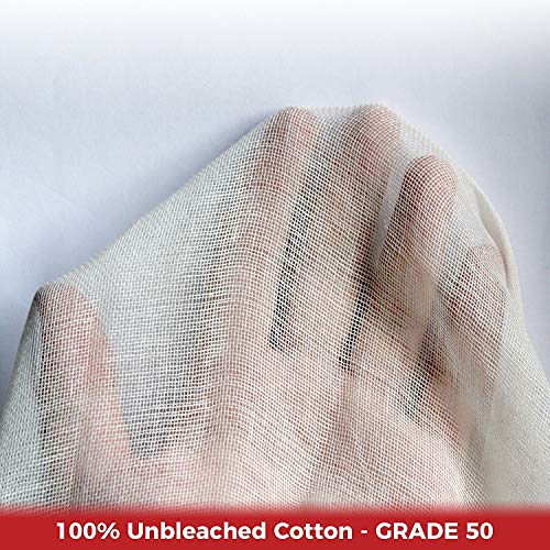 6 Cheesecloth+Unbleached+Washable+Reusable+Strainer